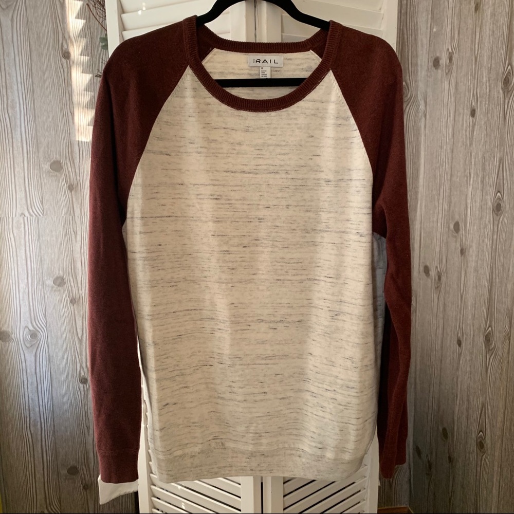 ✨HP✨Men’s XL Raglan Crew Beck Sweater Like New